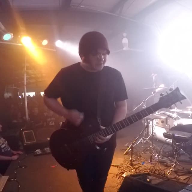 Dalton Sutton playing a show with Silverstein